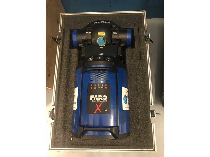 FARO X laster tracker in protective case