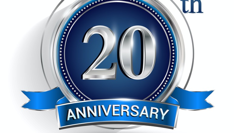 ECM 20th anniversary badge