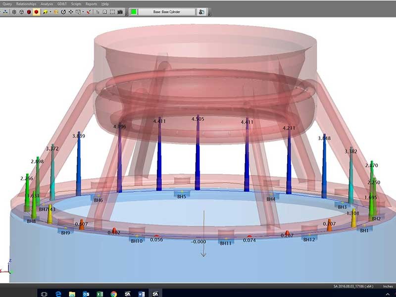 CAD data output of a cylinder