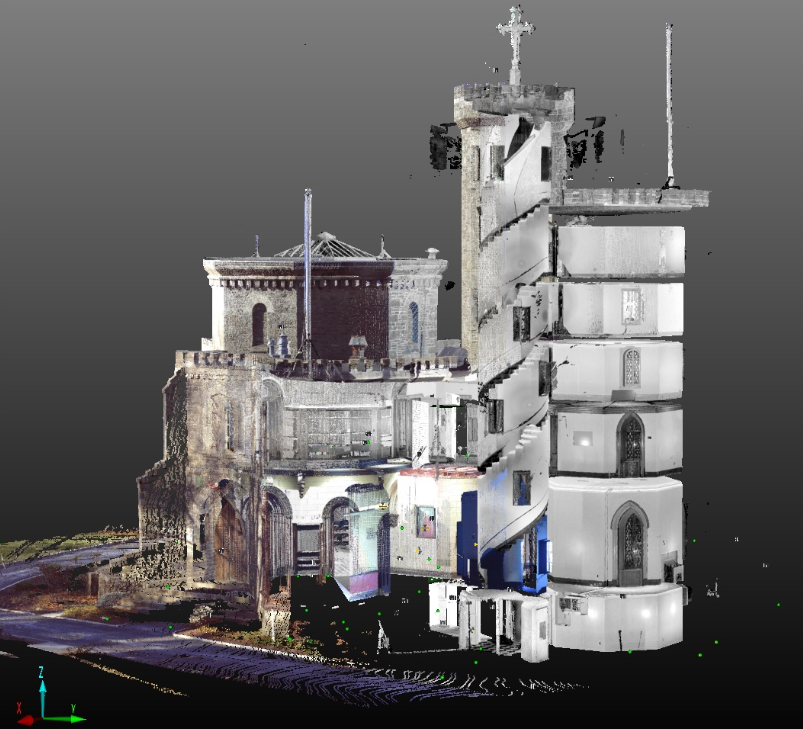 scan data of a building