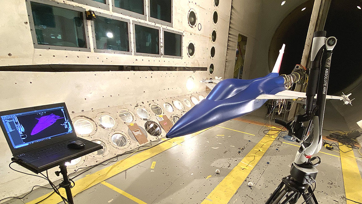 QM0925-OO-Manage-InPlace-Machining-p3-Aero-with-Arm Advanced Metrology Instruments in Heavy Industry Example: 3D Scanning with Articulated Arm – Aerospace Industry